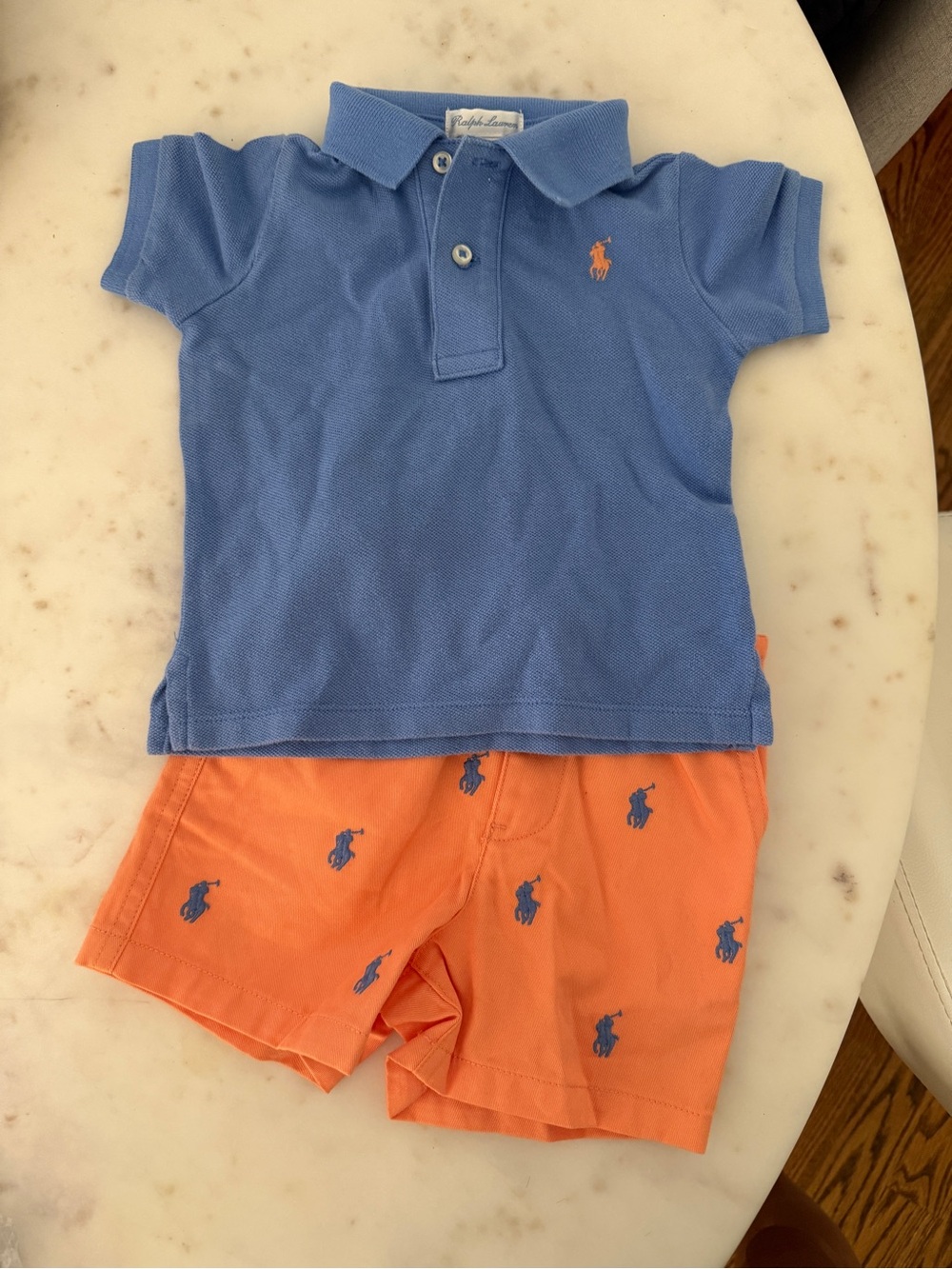 Ralph Lauren Baby Polo & Shorts Set